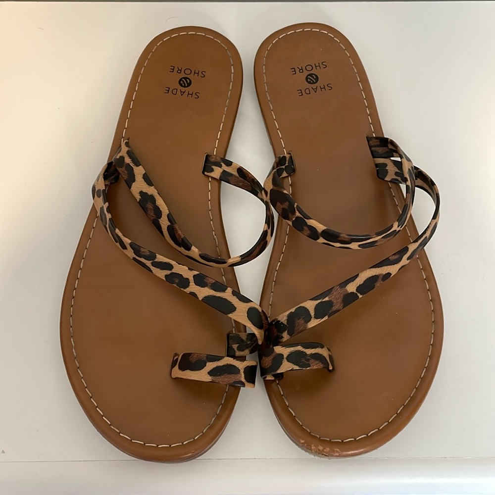 Shade & Shore Leopard Sandals